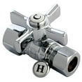 thumbnail image 1 of Kingston Brass  Millennium .62 in. OD Compression X .5 in. OD Compression Straight Valve - Polished Chrome, 1 of 1