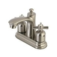 thumbnail image 1 of Kingston Brass Millennium FB7628ZX 4" Centerset Lavatory Faucet with Retail Pop-up Drain, Satin Nickel, 1 of 2