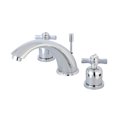 thumbnail image 1 of Kingston Brass Millennium KB8961ZX 8" Widespread Lavatory Faucet with Retail Pop-up Drain, Polished Chrome, 1 of 4