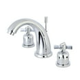 thumbnail image 1 of Kingston Brass Millennium KB8981ZX 8" Widespread Lavatory Faucet with Retail Pop-up Drain, Polished Chrome, 1 of 2