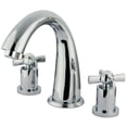 thumbnail image 1 of Kingston Brass KS2361ZX Millennium Two-Handle Deck Mount Roman Tub Faucet, Polished Chrome, 1 of 5