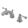 thumbnail image 1 of Kingston Brass  Mini Widespread Bathroom Sink Faucet - Satin Nickel, 1 of 1