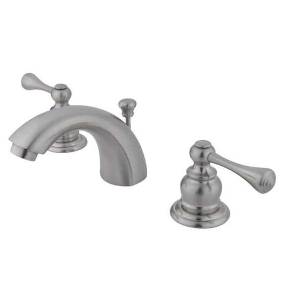 Kingston Brass Mini Widespread Bathroom Sink Faucet - Satin Nickel