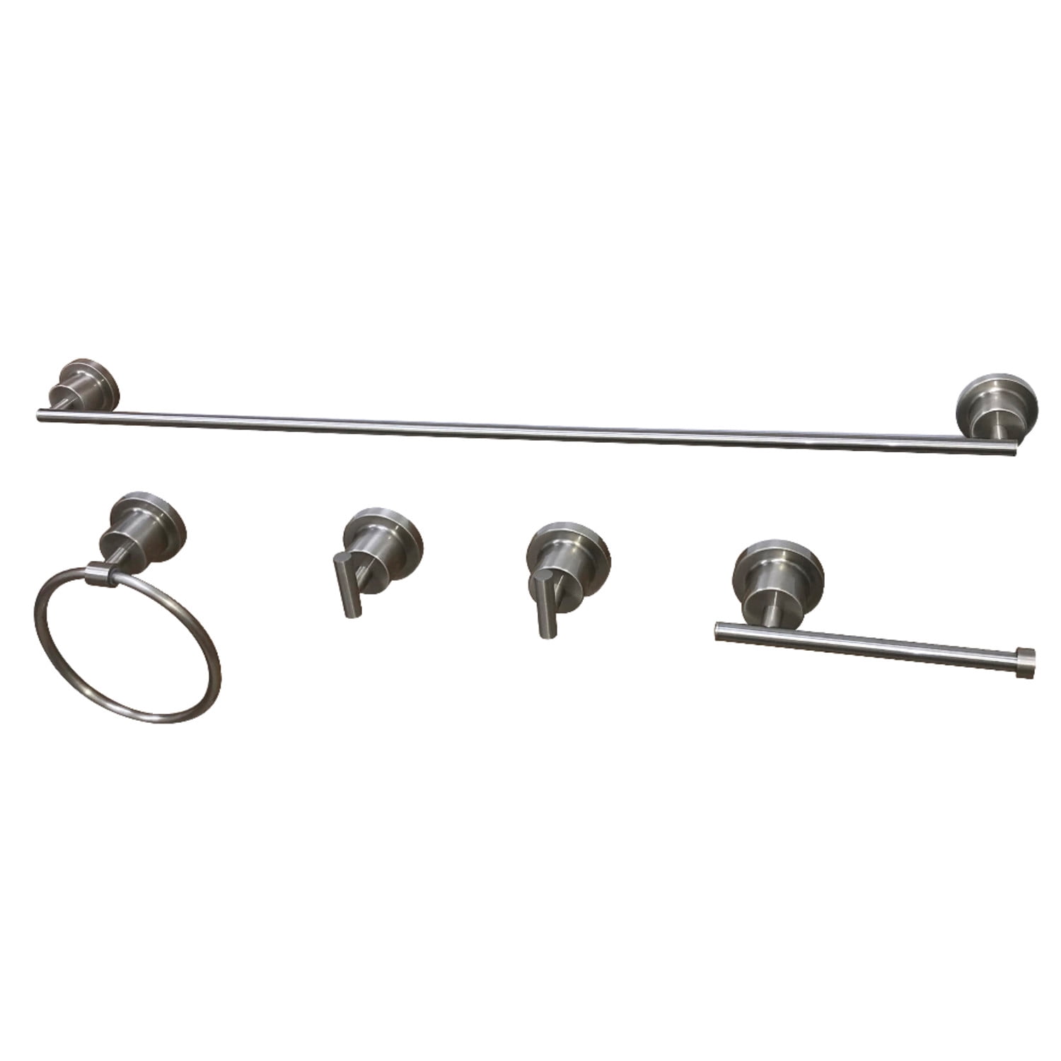 Kingston Brass BAH82134478SN Concord Wall Mount 5-Piece Bathroom Accessory Set, Brushed Nickel