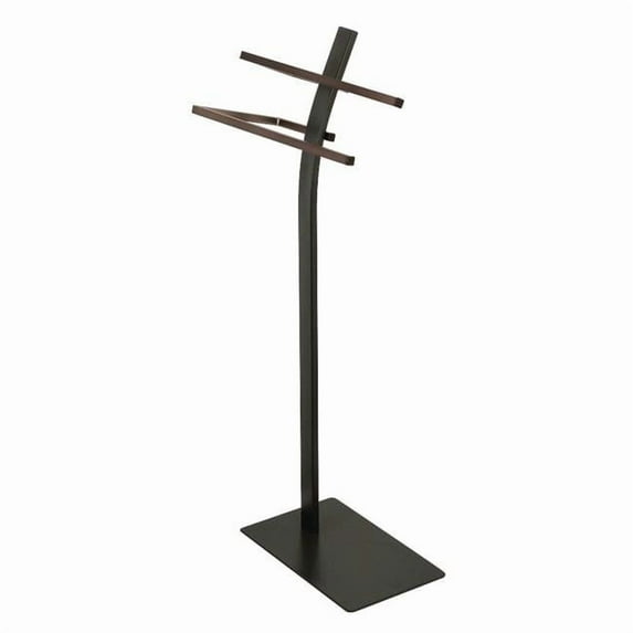 Kingston Brass SCC8395 Modern Edenscape Pedestal Dual Towel Rack - Oil Rubbed Bronze