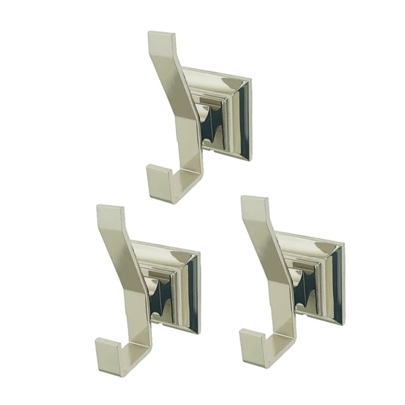 Kingston Brass Monarch 3-Piece Bathroom Robe Hook/Towel Hook Polished Nickel Polished