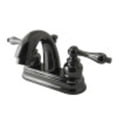 thumbnail image 1 of NB5610AL Water Onyx 4 inch centerset lavatory faucet with ABS/Brass pop up drain, Black Nickel, 1 of 5