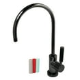thumbnail image 1 of Kingston Brass NS8190DKL Water Onyx Contemporary Water Filtration Standard Mount Faucet, Black Stainless Steel, 1 of 2