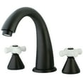 thumbnail image 1 of Kingston Brass KS2365PX Naples Two-Handle Deck Mount Roman Tub Faucet, Oil Rubbed Bronze, 1 of 4