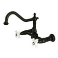 thumbnail image 1 of Kingston Brass KB7625NFL 4 in. Centerset Bathroom Faucet, Oil Rubbed Bronze, 1 of 5