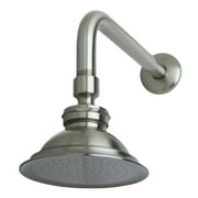 Kingston Brass P10SNCK Victorian Brass Showerhead with 12" Shower Arm Combo, Brushed Nickel