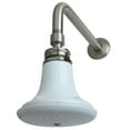 thumbnail image 1 of Kingston Brass P50SNCK Victorian Ceramic Showerhead with 12" Shower Arm Combo, Brushed Nickel, 1 of 3