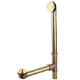thumbnail image 1 of Kingston Brass PDLL3162 21-Inch Brass Lift and Turn Tub Waste and Overflow in Polished Brass, 1 of 4