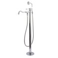 thumbnail image 1 of Kingston Brass Freestanding Tub Faucet, Polished Chrome, Freestanding KS7131DPL, 1 of 7