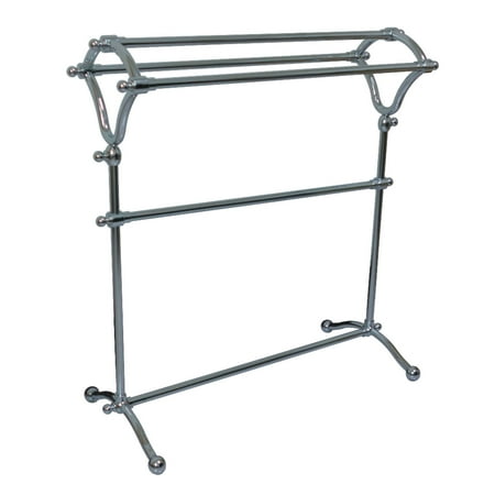 Kingston Brass Edenscape Polished Chrome Pedestal Y-Type Towel Rack