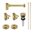 thumbnail image 1 of Kingston Brass Cc5330.Dltrmk2 Standard Mount Trimscape Sink Trim Kit - Brass, 1 of 6