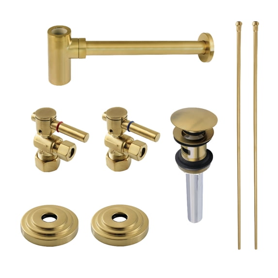 Kingston Brass Cc5330.Dltrmk2 Standard Mount Trimscape Sink Trim Kit - Brass