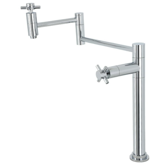 Kingston Brass KS8701DX Concord Deck Mount Pot Filler Faucet, Polished Chrome