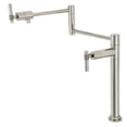 thumbnail image 1 of Kingston Brass KS4706ML Milano Deck Mount Pot Filler Faucet, Polished Nickel, 1 of 5