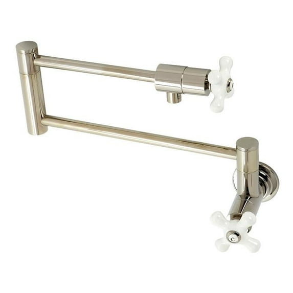 Kingston Brass Pot Filler Faucets With Polished Nickel Finish KS4106PX