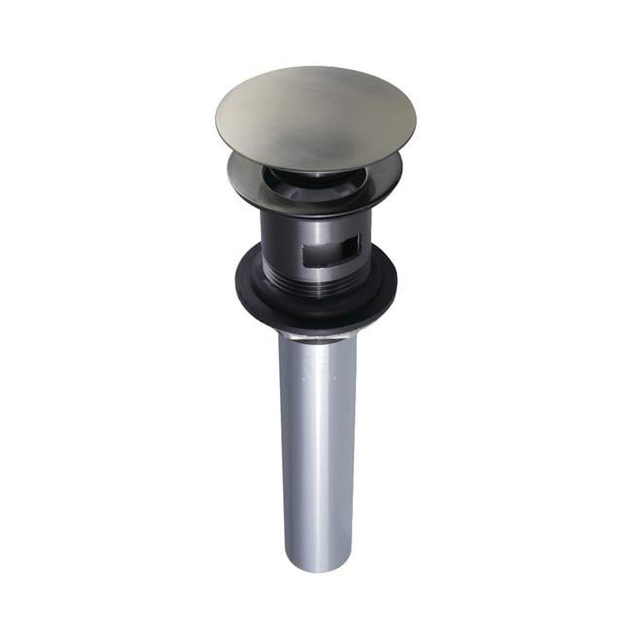 Antique Brass Push Pop-Up Bathroom Sink Drain with Overflow