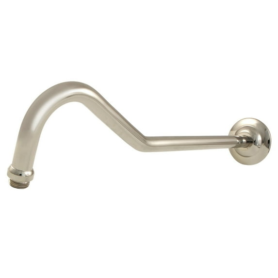 Kingston Brass Restoration 17-Inch Shower Arm Polished Nickel Brushed