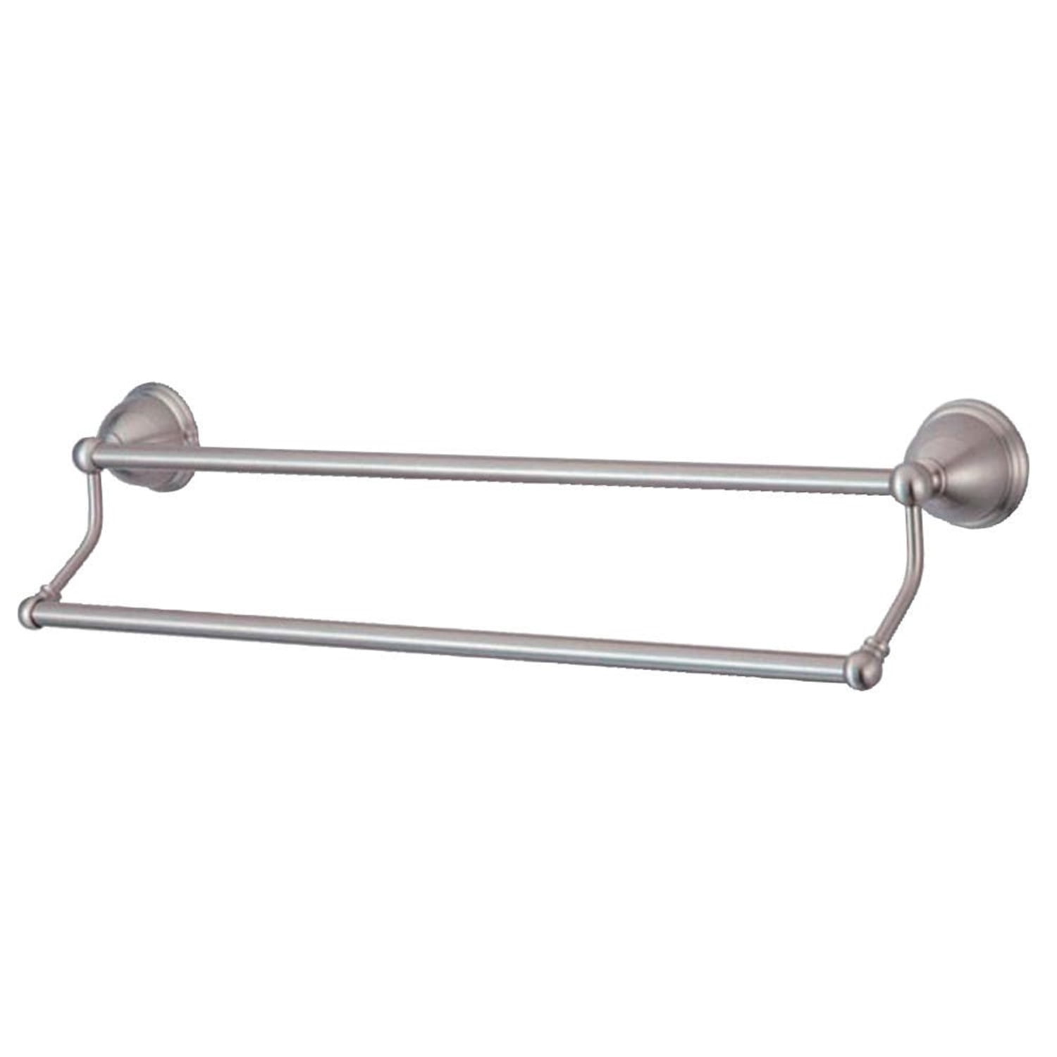 Kingston Brass BA396318SN Restoration 18" Dual Towel Bar, Satin Nickel