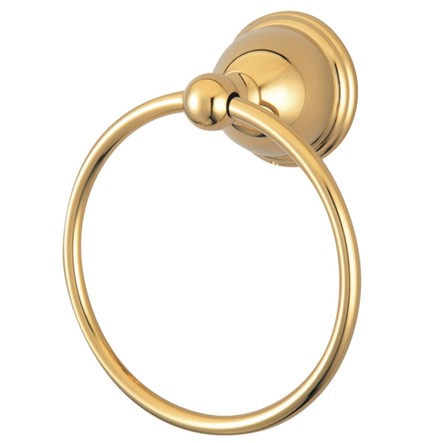 Polished Brass Wall Mounted Towel Ring