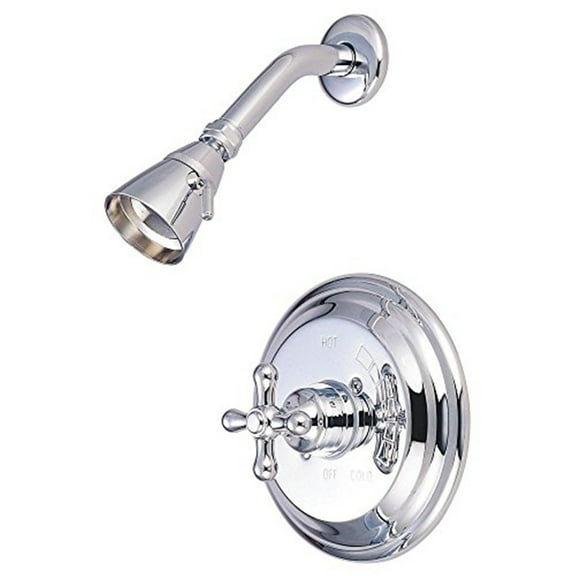 Kingston Brass KB3631AXSO Vintage Tub and Shower Faucet with Shower Only Tub Spout is not Included 7-12-Inch diameter in Escutcheon Polished Chrome