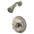 thumbnail image 1 of Kingston Brass Restoration Shower Faucets In Brushed Nickel Finish KB3638AXSO, 1 of 3