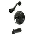 thumbnail image 1 of Kingston Brass  Restoration Tub and Shower Faucet Matte Black Matte, 1 of 5
