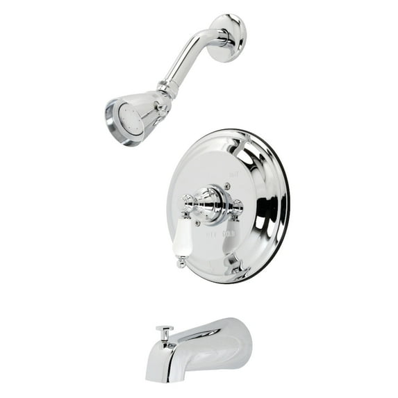 Kingston Brass Restoration Tub and Shower Faucet Polished Chrome Polished
