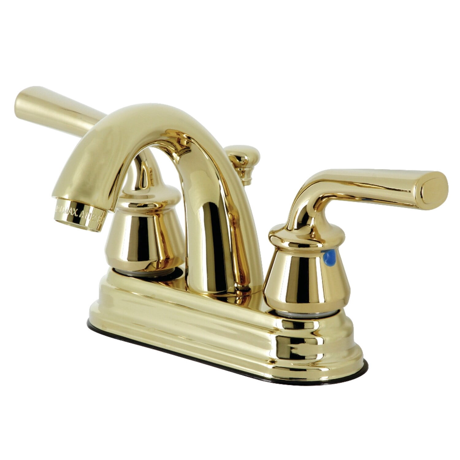 Kingston Brass GKB602B Restoration Lavatory Faucet - Polished Brass With Pop-Up Drain, 4.5" Spout - View #2
