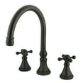 thumbnail image 1 of Kingston Brass KS2345KX Roman Two-Handle Deck Mount Roman Tub Faucet, Oil Rubbed Bronze, 1 of 4