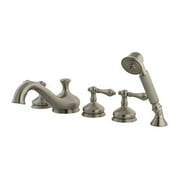 Kingston Brass Roman Three Handle Roman Tub Faucet with Hand Shower