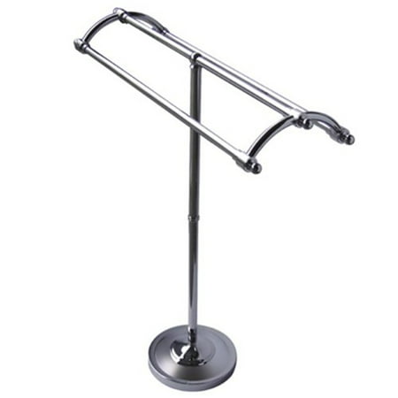 Kingston Brass Edenscape SCC2271 Pedestal Round Plate Towel Rack, Polished Chrome