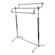 Kingston Brass SCC2391 Warwick 28-Inch Freestanding Pedestal 3-Tier Towel Rack in Polished Chrome
