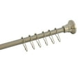 thumbnail image 1 of Kingston Brass SCC2818 Edenscape 38-Inch to 60-Inch Adjustable Shower Curtain Rod with Rings in Brushed Nickel, 1 of 4