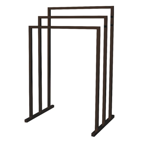 Kingston Brass SCC8285 Edenscape 33-3/16 Inch Freestanding Pedestal 3-Tier Towel Rack in Oil Rubbed Bronze