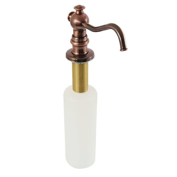 Kingston Brass SD7606AC Vintage Victorian Spout Metal Soap Dispenser, Antique Copper