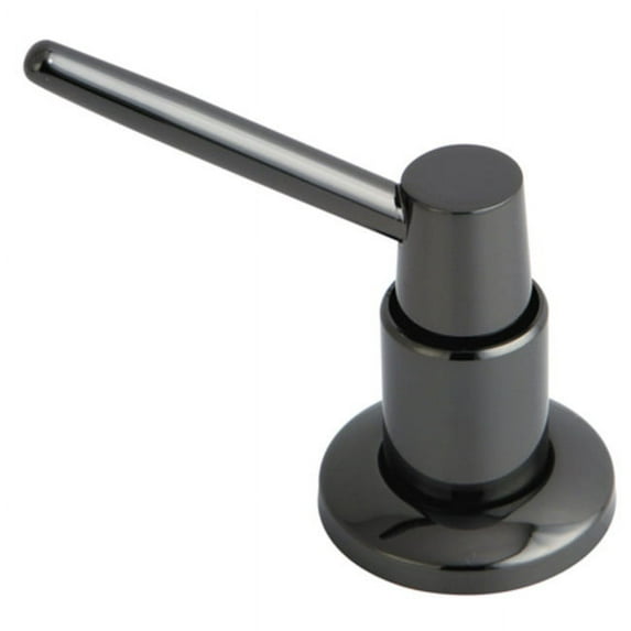 Kingston Brass SD8640 Water Onyx Soap Dispenser, Black Stainless Steel