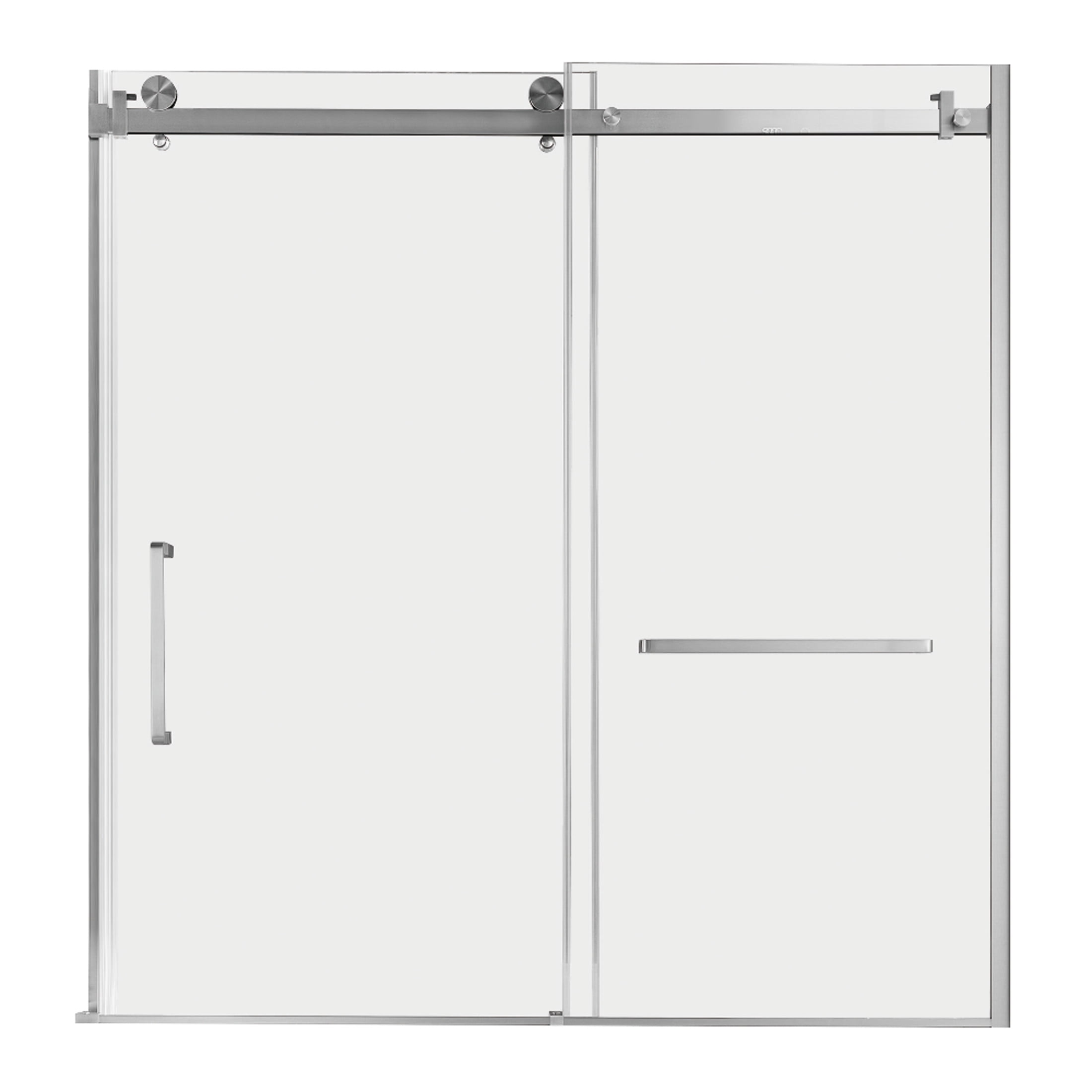 Kingston SSD60608SL8 Toledo 60" W x 60" H Left Handed Tub Door in Brushed Nickel
