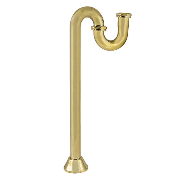Kingston Brass ST14192 Vintage 1-1/4 Inch Brass S-Trap, 18 Gauge in Polished Brass