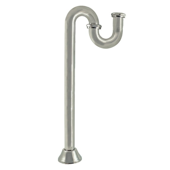 Kingston Brass ST14196 Vintage 1-1/4 Inch Brass S-Trap, 18 Gauge in Polished Nickel