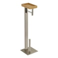 thumbnail image 1 of Kingston Brass SCC8508 Freestanding Toilet Paper Holder with Storage Shelf in Brushed Nickel, 1 of 8