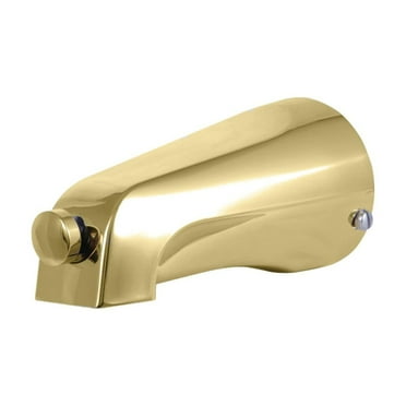 Kingston Brass  Showerscape 5-1/8-Inch Tub Spout with Diverter, 1/2" CTS Polished Brass Polished