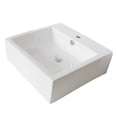 thumbnail image 1 of Kingston Brass Sierra White China Vessel Bathroom Sink with Overflow Hole & Faucet Hole, 1 of 3