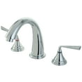 thumbnail image 1 of Kingston Brass KS5361ZL Silver Sage Two-Handle Deck Mount Roman Tub Faucet, Polished Chrome, 1 of 4