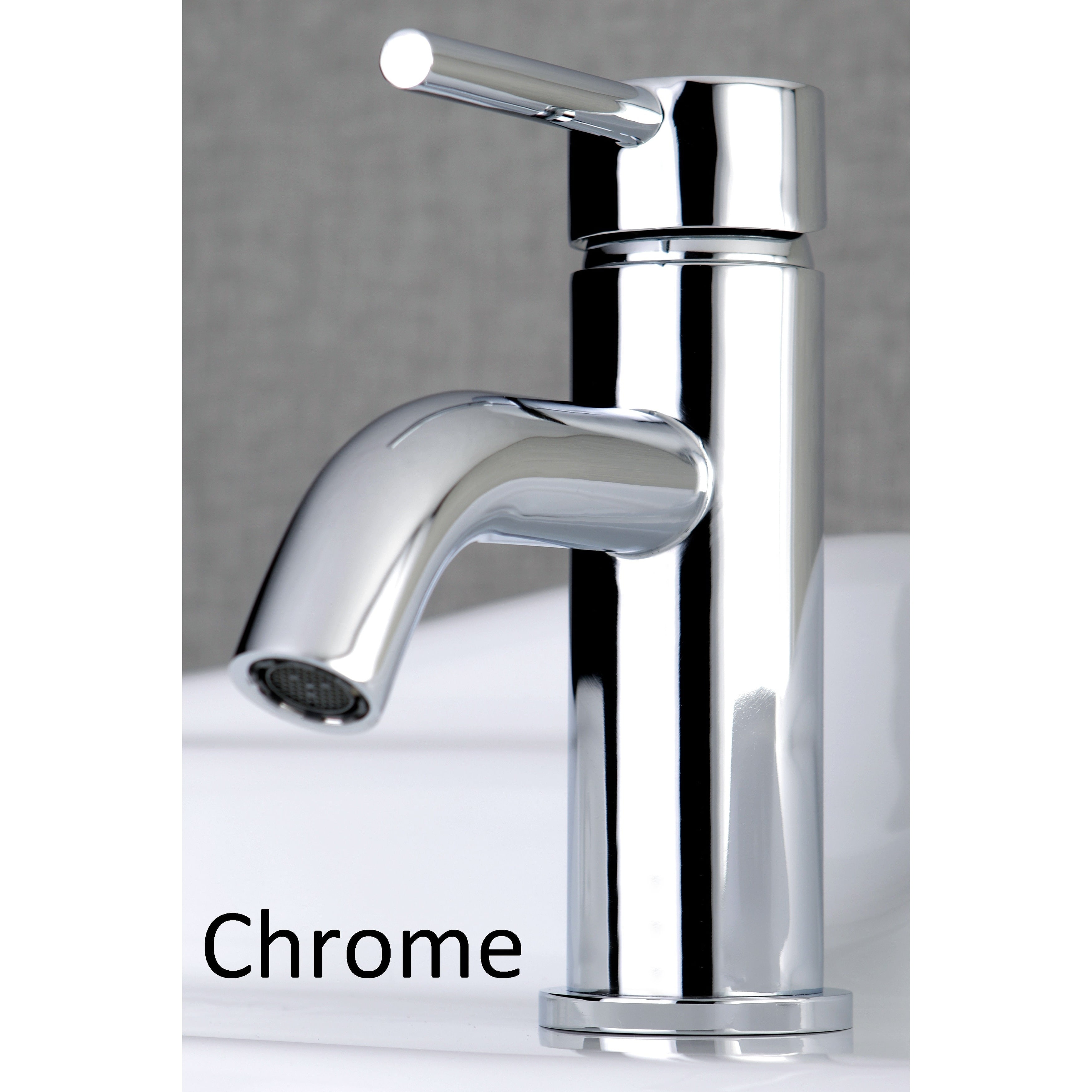 Polished Chrome Single Handle Bathroom Faucet with Pop-Up Drain