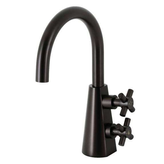 Kingston Brass KS2295DX Constantine Two-Handle Single-Hole Bathroom Faucet with Push Pop-Up Drain, Oil Rubbed Bronze